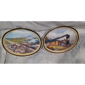 American Express Train Tin Trays Limited Edition Sunshine Bisuits 14.5"x11.5"